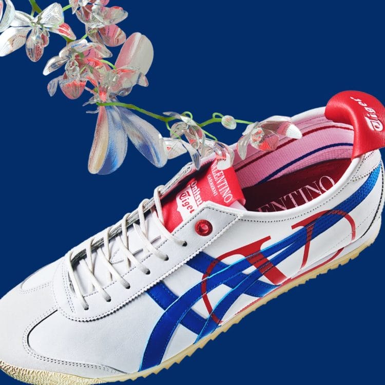 VALENTINO GARAVANI x ONITSUKA TIGER “WHITE/DIRECTOIRE BLUE”限定运动鞋，新加坡仅有48双。