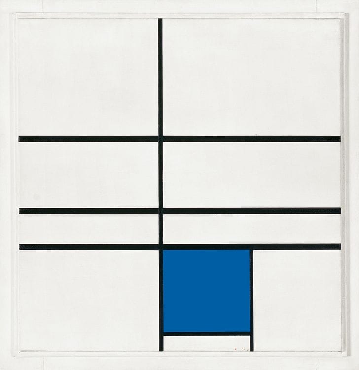 Composition with Double Line and Blue, 1935