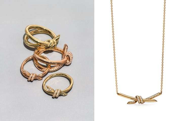 Tiffany & Co. Somerset Twisted Rope Knot necklace in 18k |