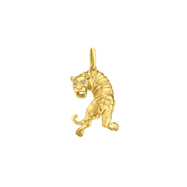 DeGem Fearless Golden Tiger Pendant