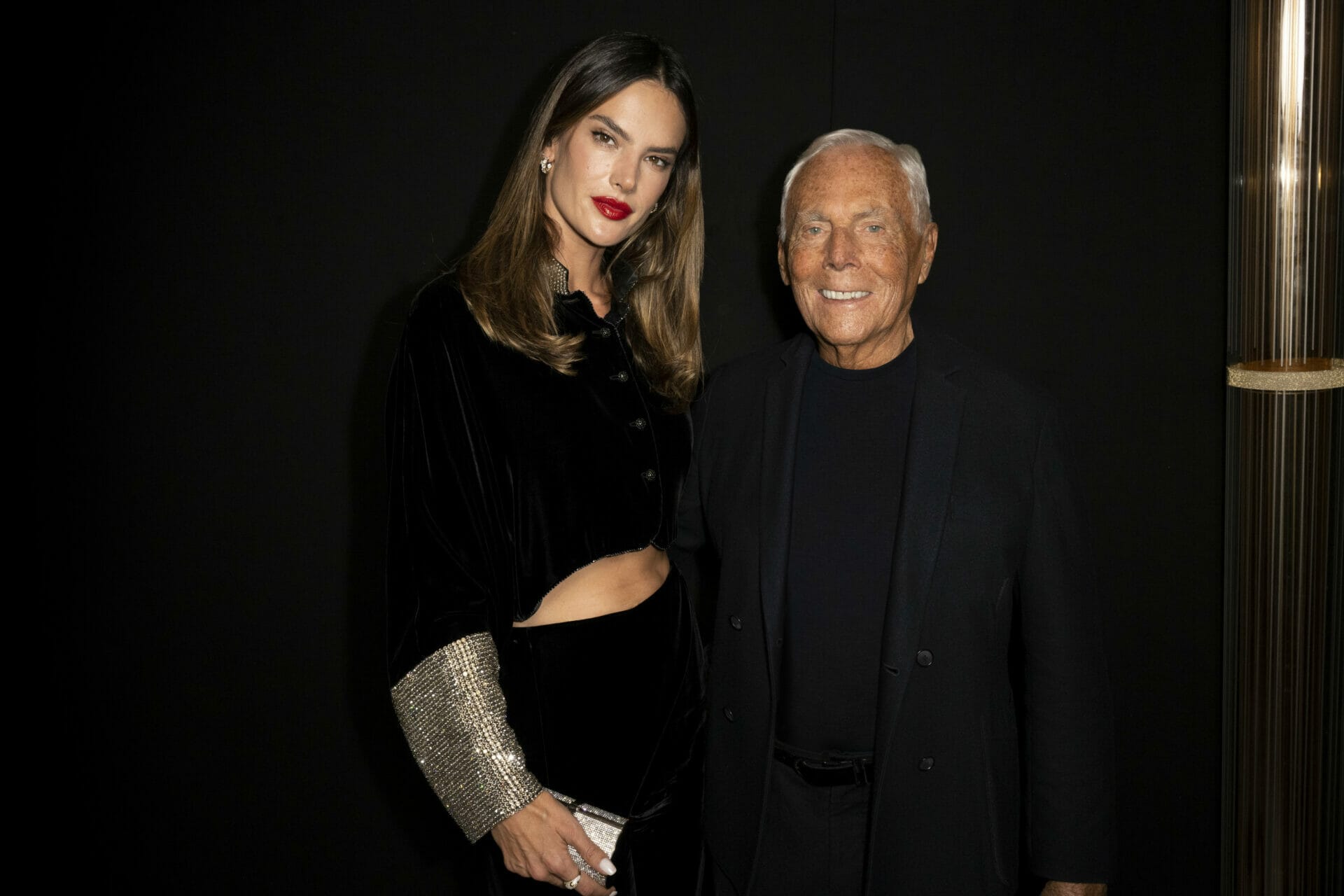 Alessandra Ambrosio and Giorgio Armani