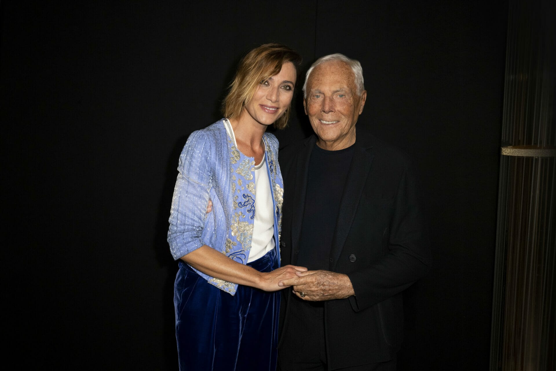 Anna Foglietta and Giorgio Armani