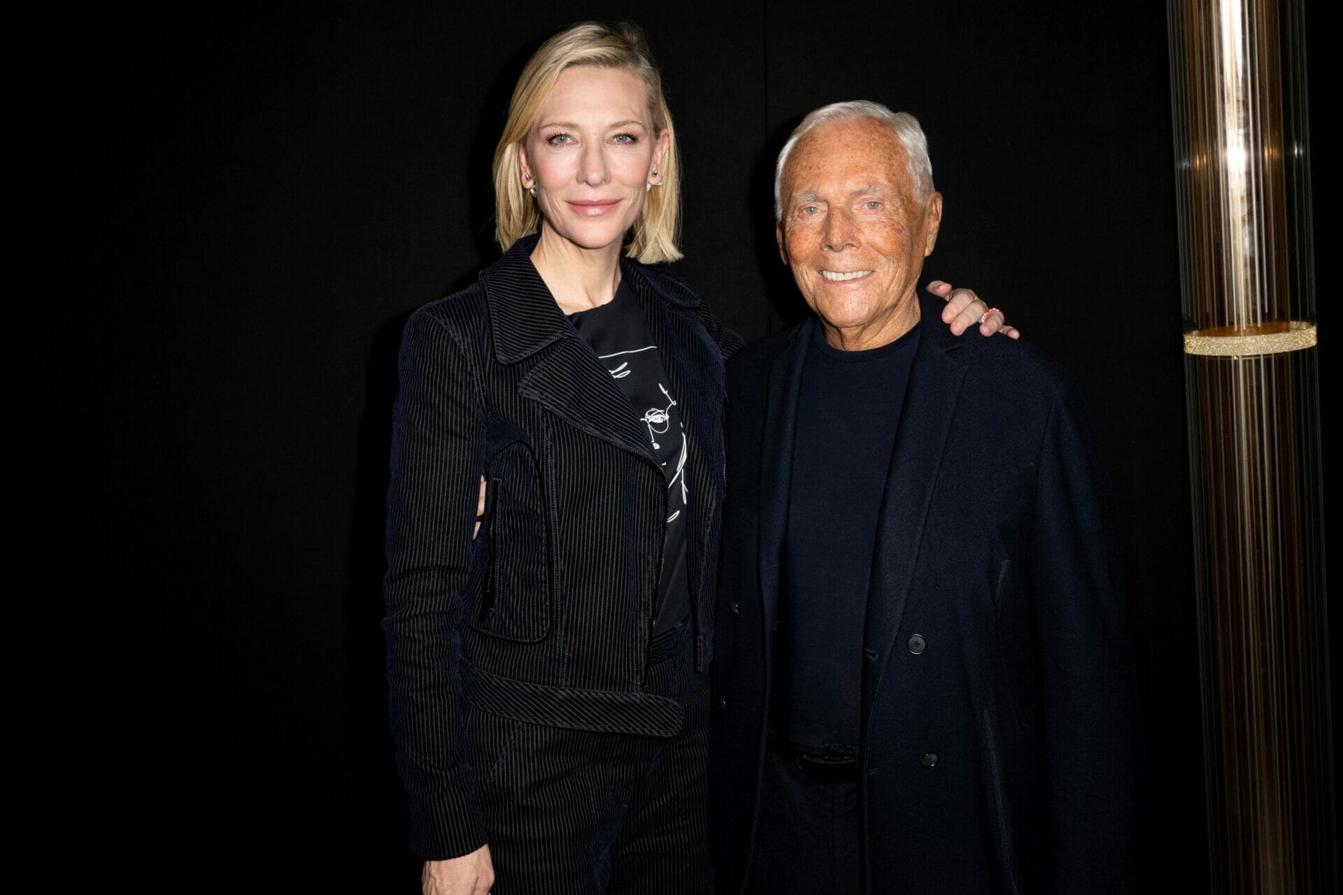 Cate Blanchett and Giorgio Armani