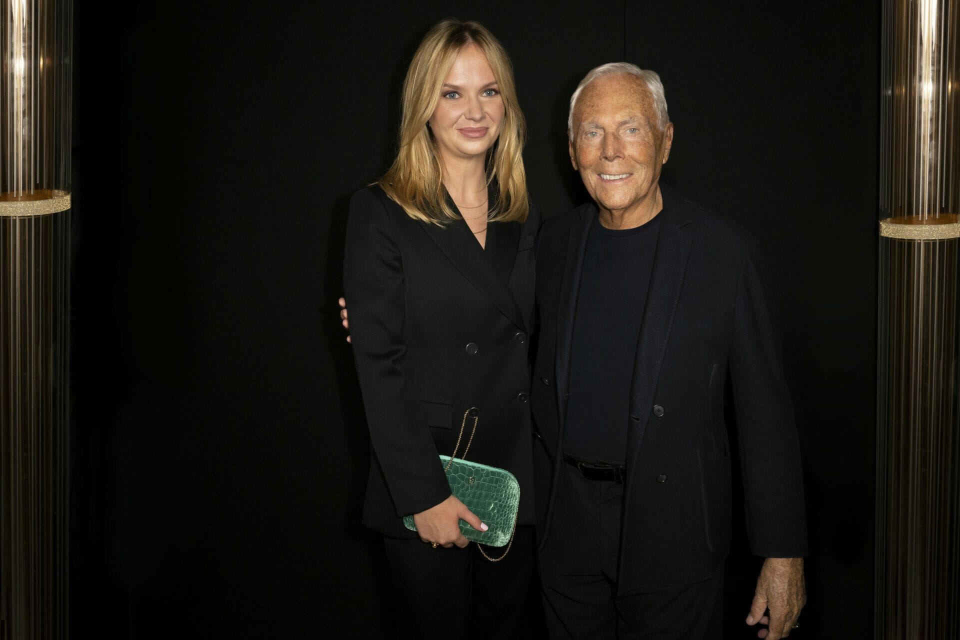 Kristina Lunz and Giorgio Armani