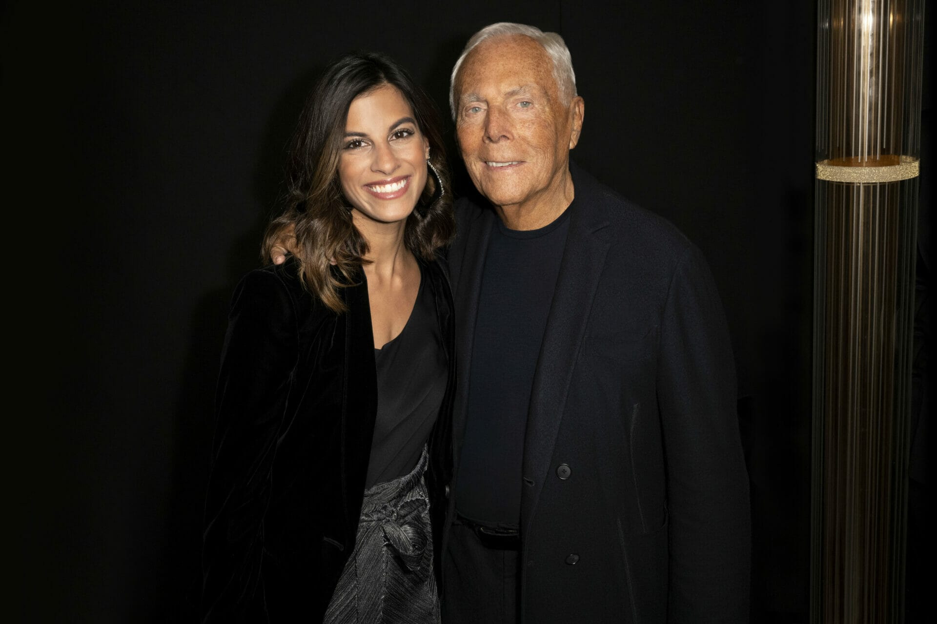 Yasmine Baker and Giorgio Armani