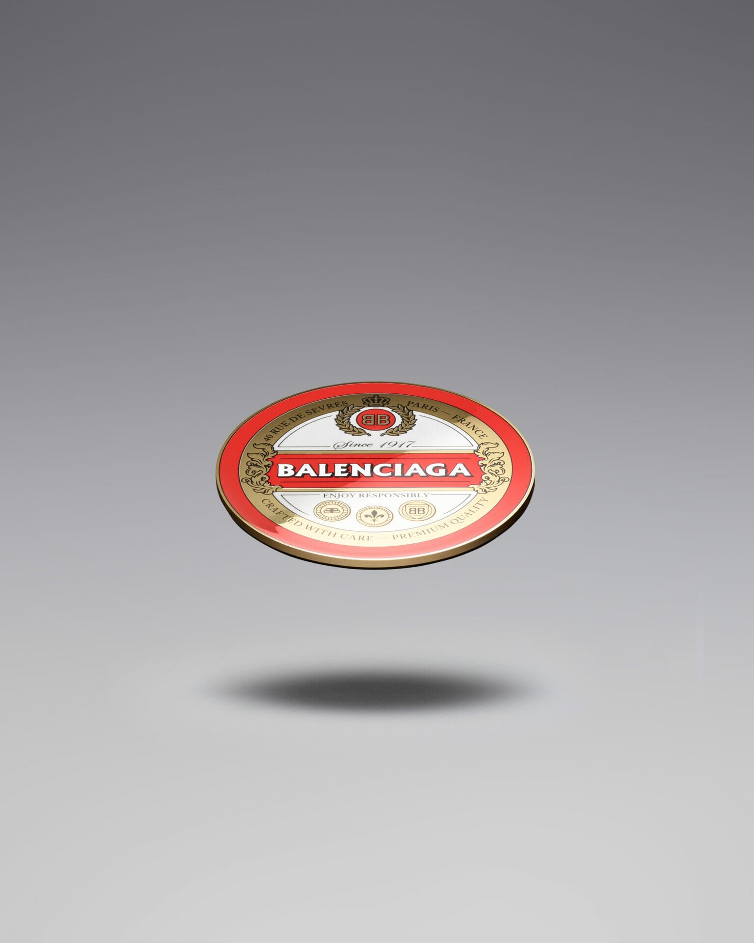 BALENCIAGA OBJECTS_COASTERS GOLD NO LOGO