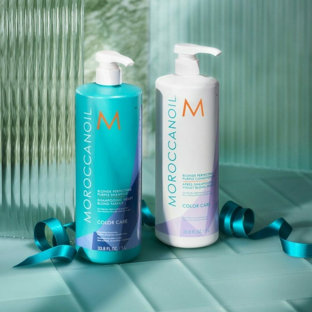 MOROCCANOIL Blonde Perfecting Purple Shampoo coloured hair home care