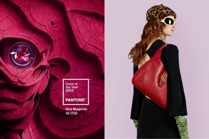 2023 最热手袋颜色：Pantone 年度代表色Viva Magenta 洋红色
