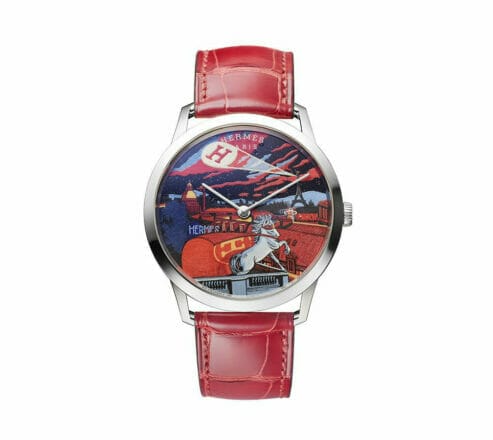 6 Red Colour Watch