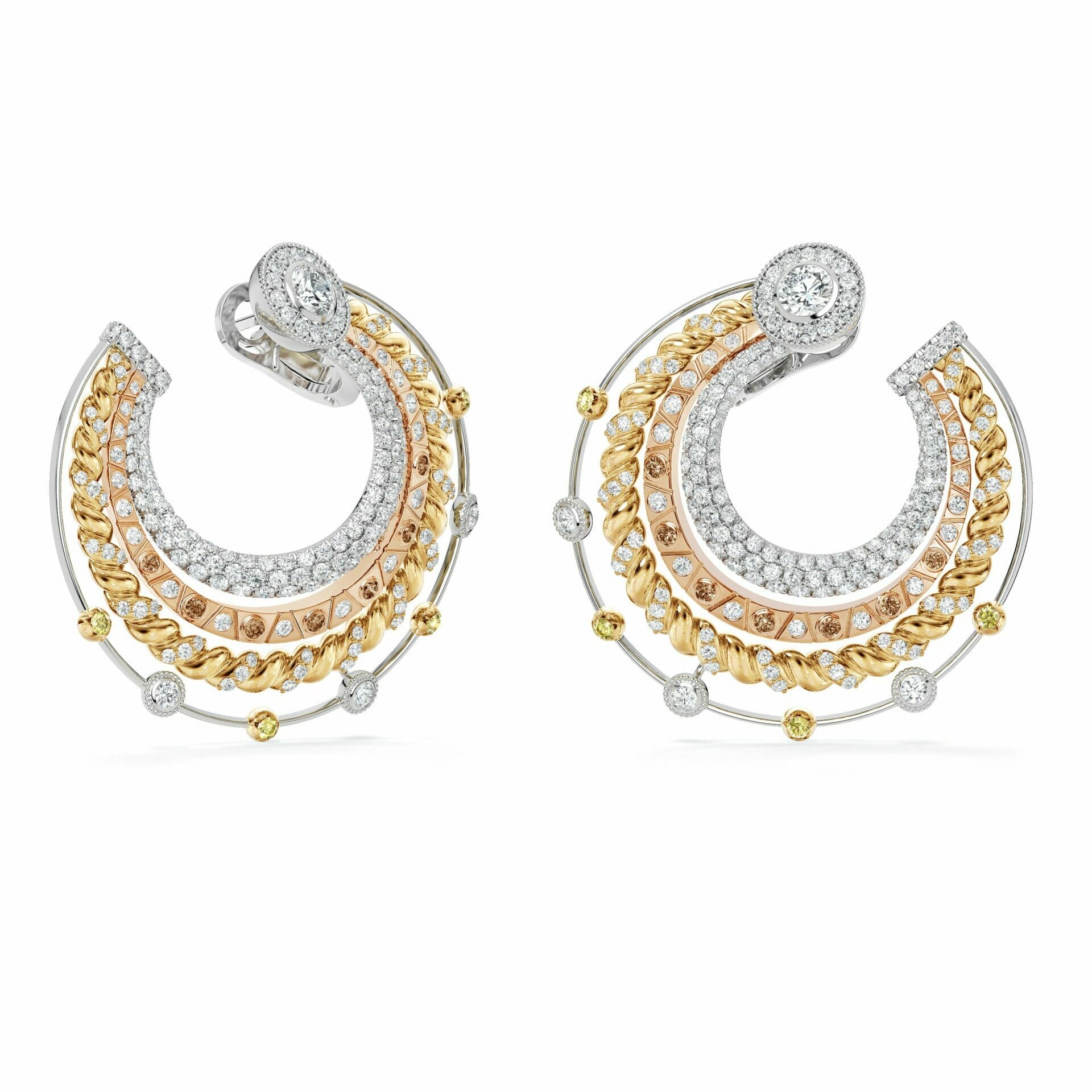 Metamorphosis by De Beers collection, Prelude Hoop Earrings 1