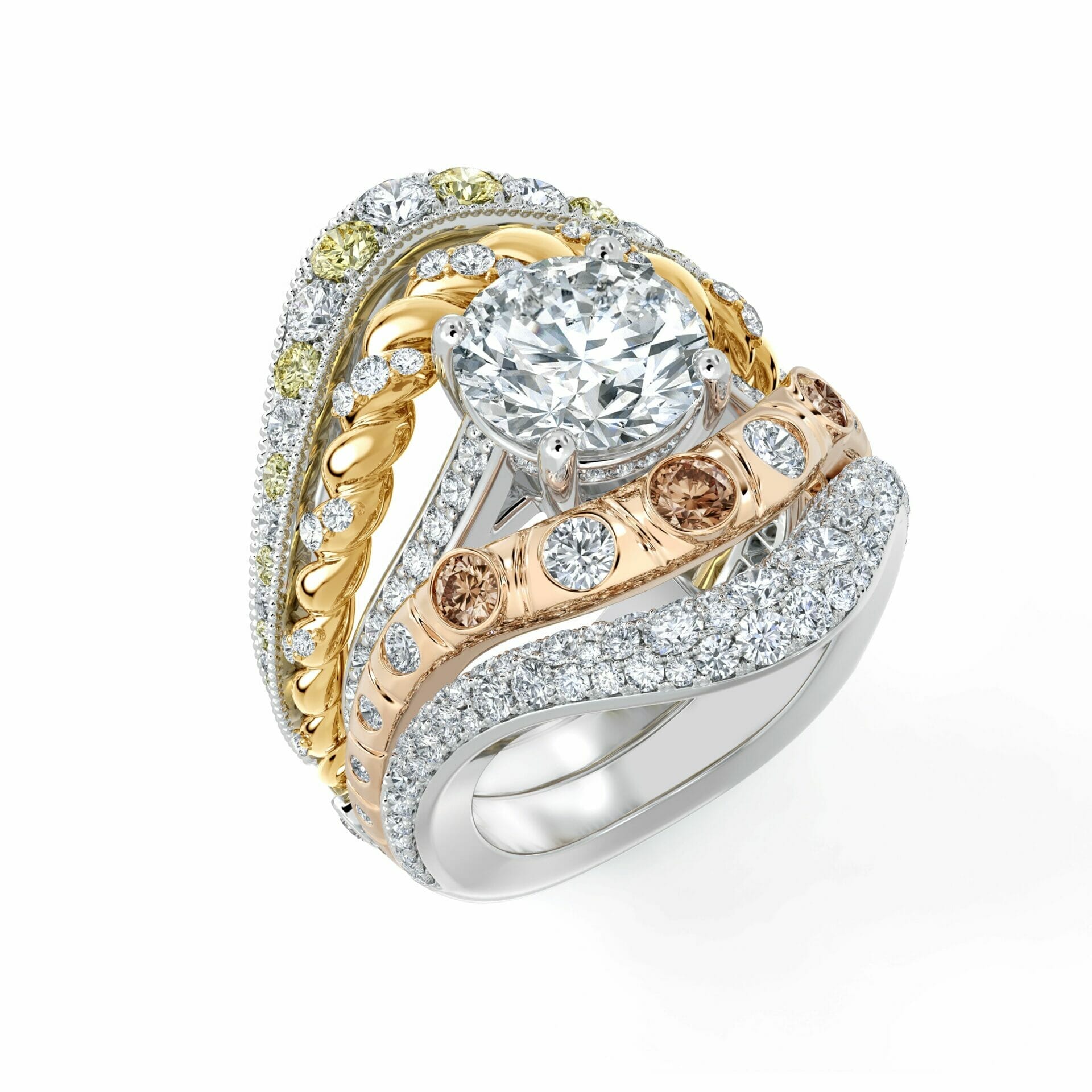 Metamorphosis by De Beers collection, Prelude Jacket Ring