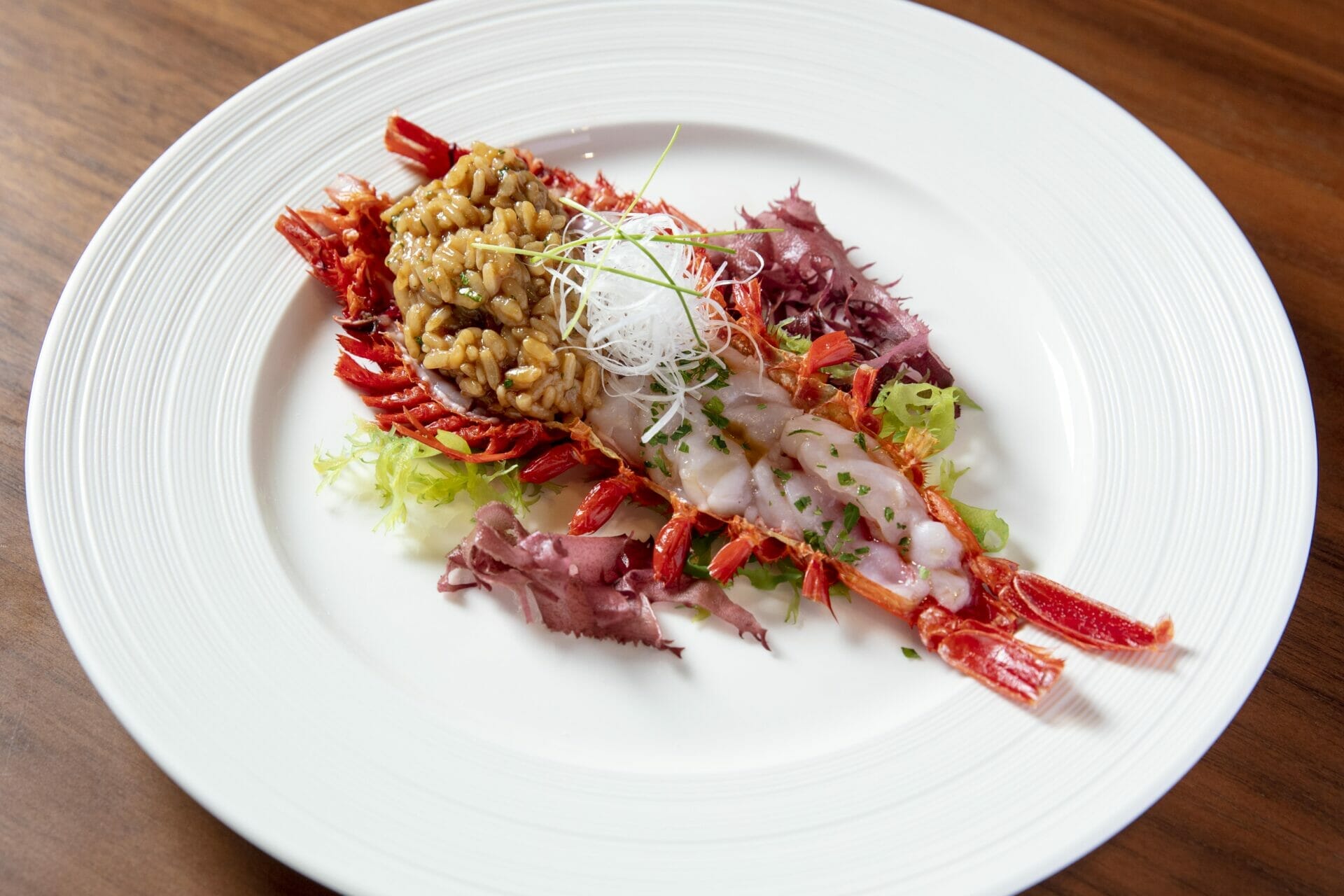 WAKUDA Carabinero with Fresh  Tarragon Risotto