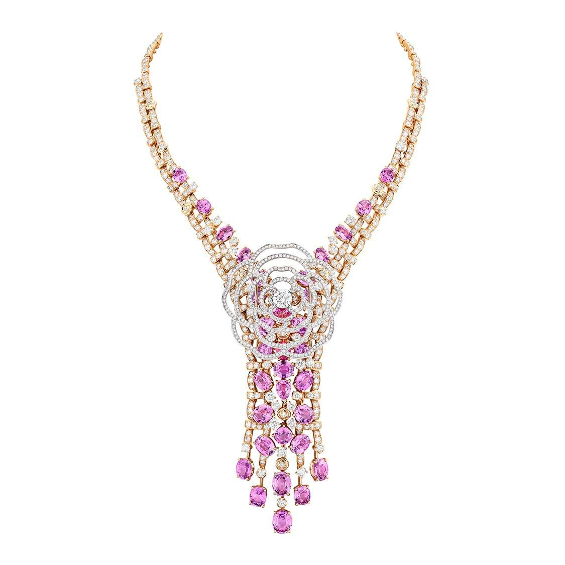 Tweed Camélia项链