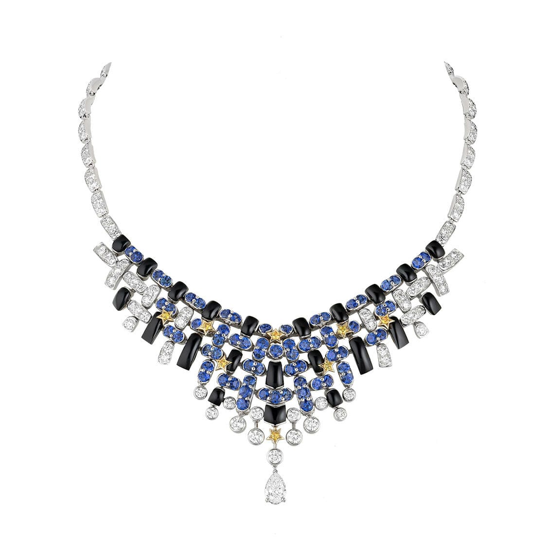 Tweed Céleste项链