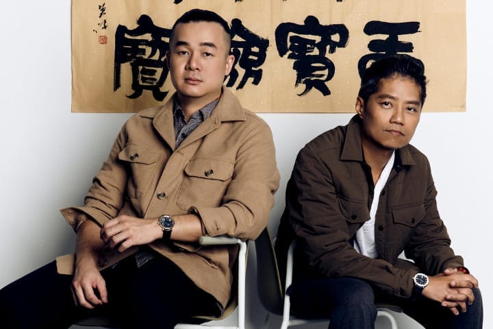 mentor and protege calligraphy