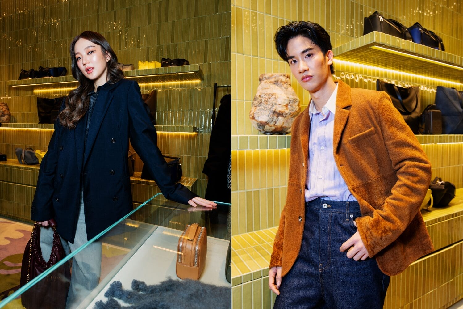 泰星 Tay Tawan 和 Thanaerng 亮相 Loewe 新店开幕礼
