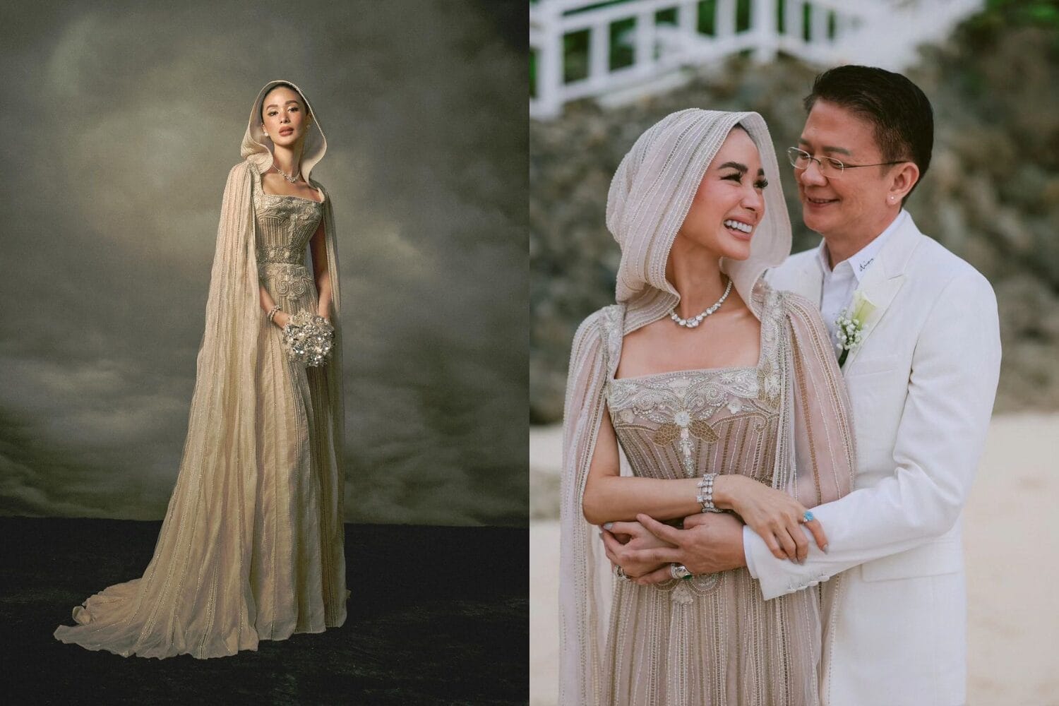 Heart Evangelista的重誓婚约典礼，身穿许多人梦寐以求的婚纱亮相