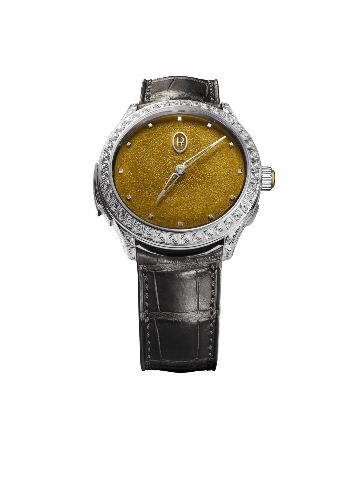 Parmigiani Les Roses Carrées Collection Grand Feu -Rosa Alba