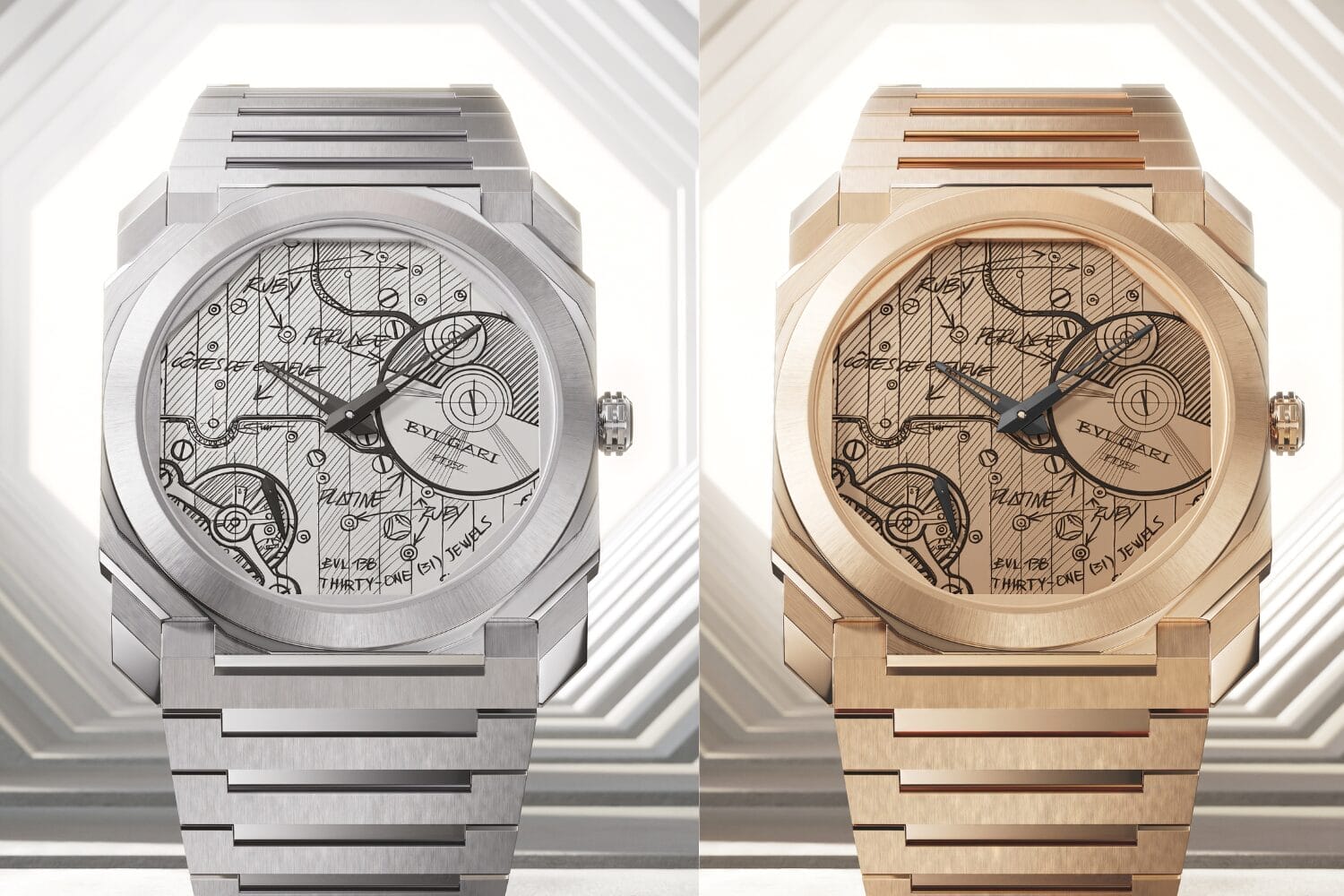 Bulgari 140周年限量款腕表：Octo Finissimo Sketch 系列