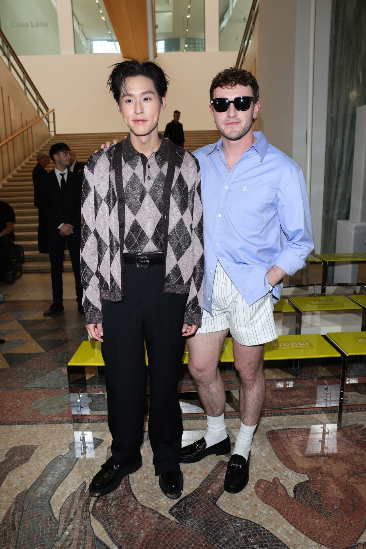 Gucci – Men’s Spring Summer 2025 Fashion Show – Front Row – Milan Fashion Week – Menswear Spring/Summer 2025