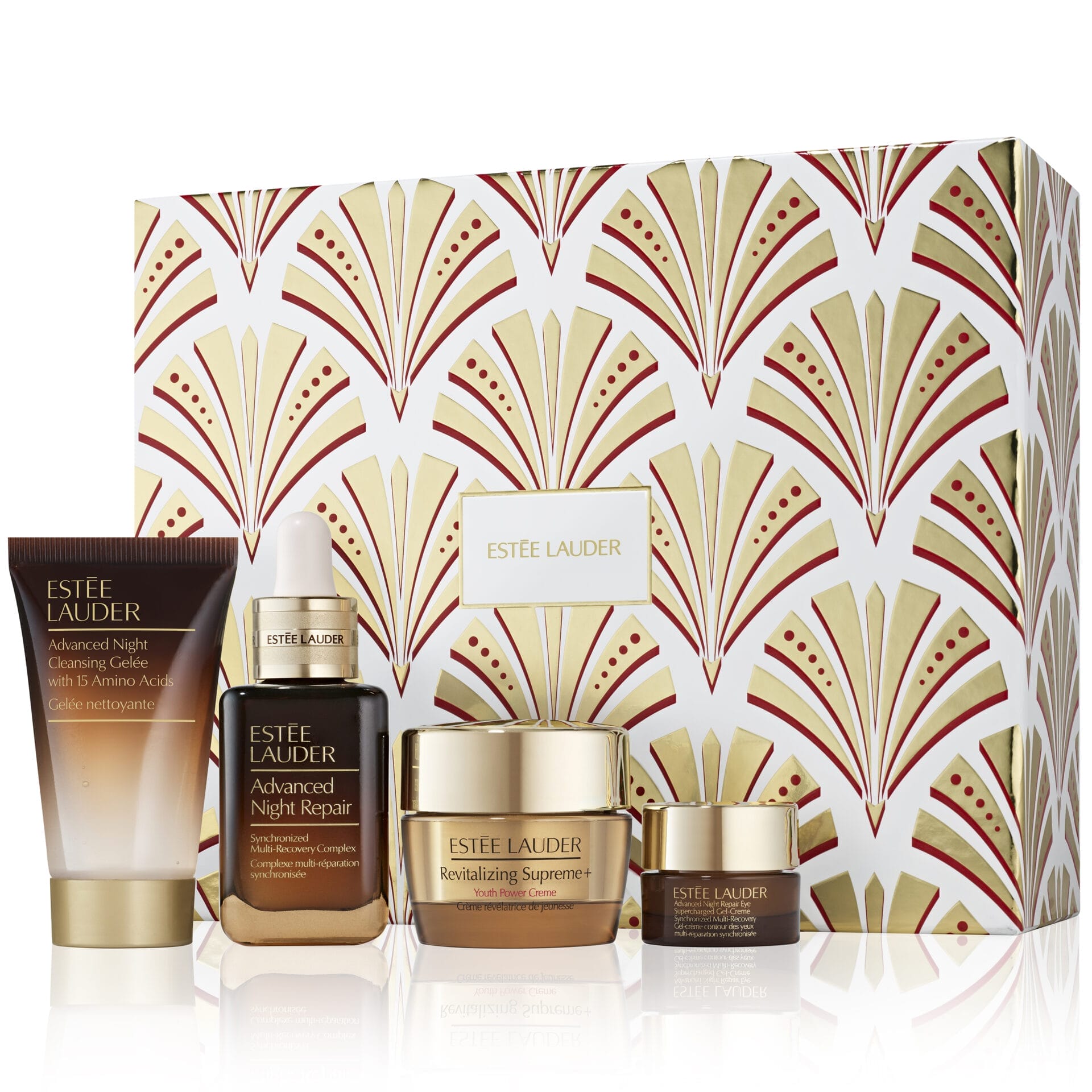 Estée Lauder The Lift + Glow Routine Advanced Night Repair Serum Skincare Set (Holiday Limited Edition) 2