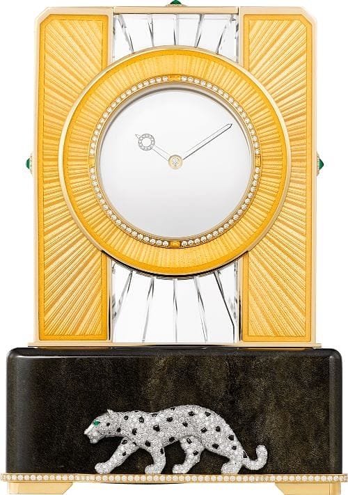 luxury brands table clocks