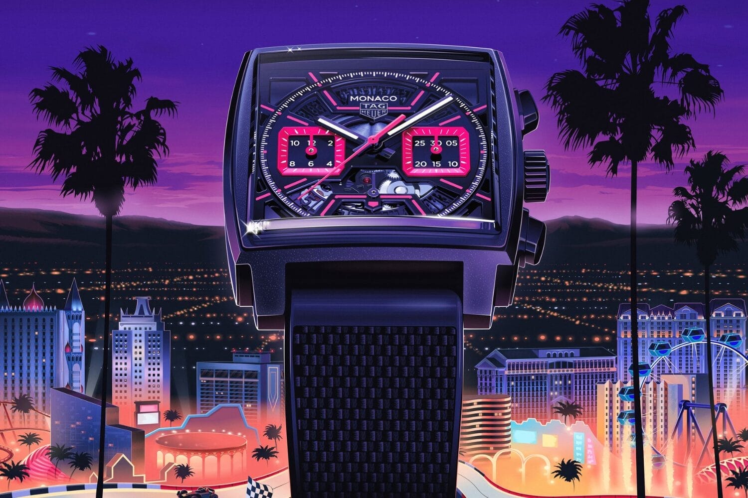 TAG Heuer Monaco Chronograph 炫出粉红时光