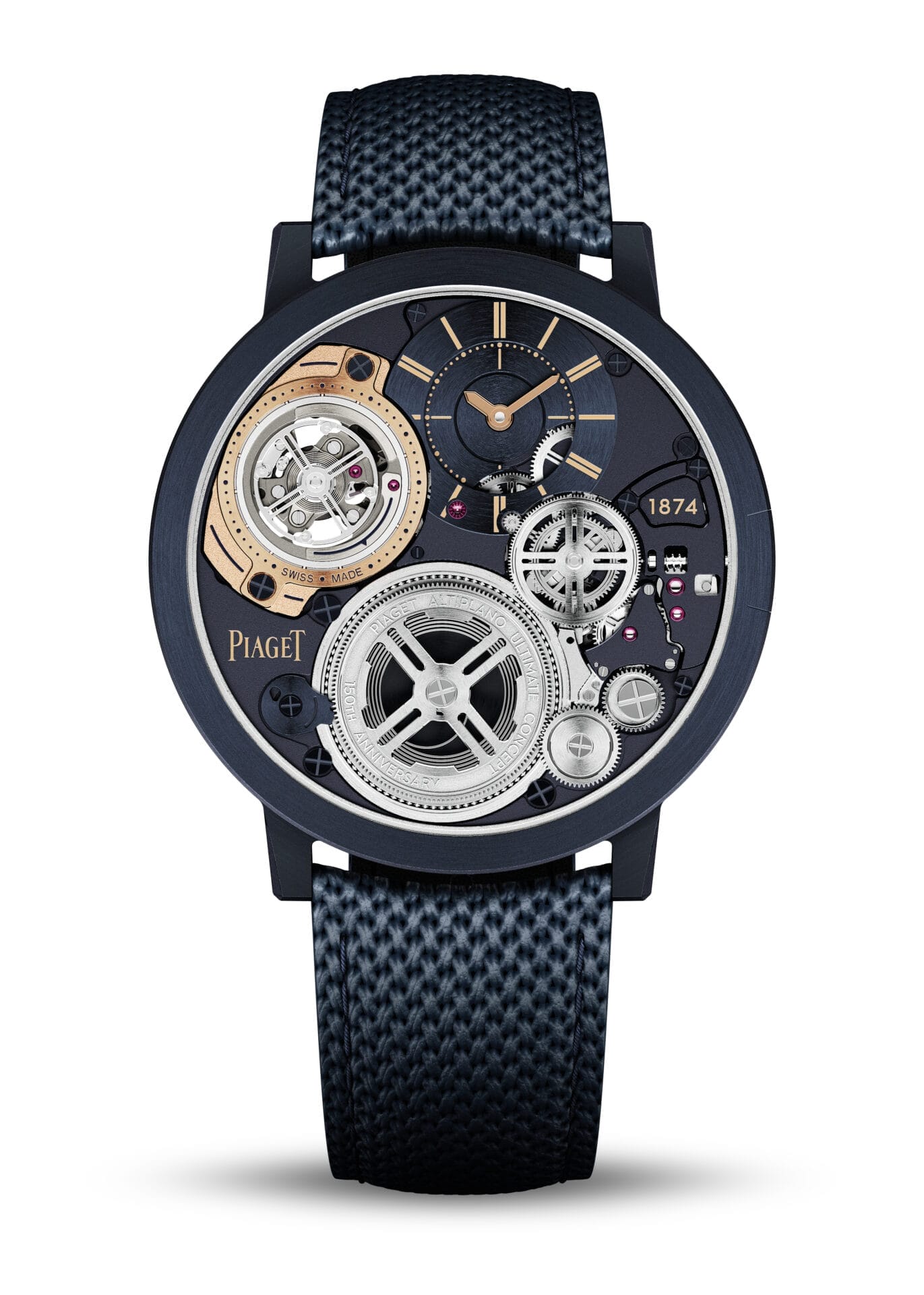 为欢庆150周年纪念日，Piaget推出了Altiplano Ultimate Concept Tourbillon陀飞轮腕表，再次突破超薄极限。 (2)