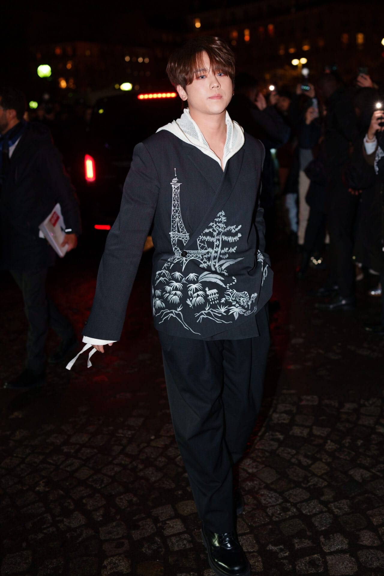 Kenzo: Outside Arrivals – Paris Fashion Week – Menswear Fall-Winter 2025/2026