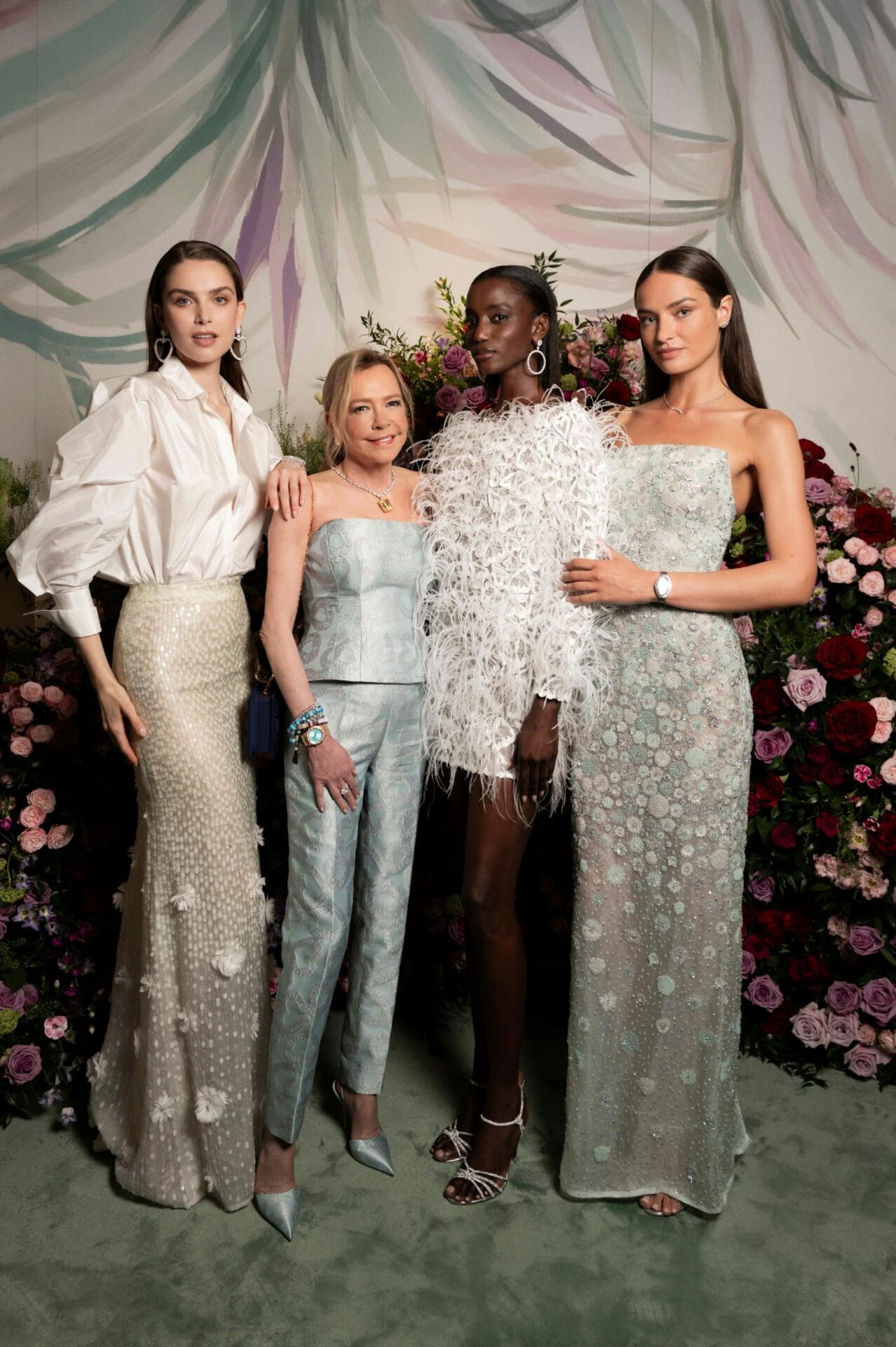 Caroline Scheufele with models 14 May 2025