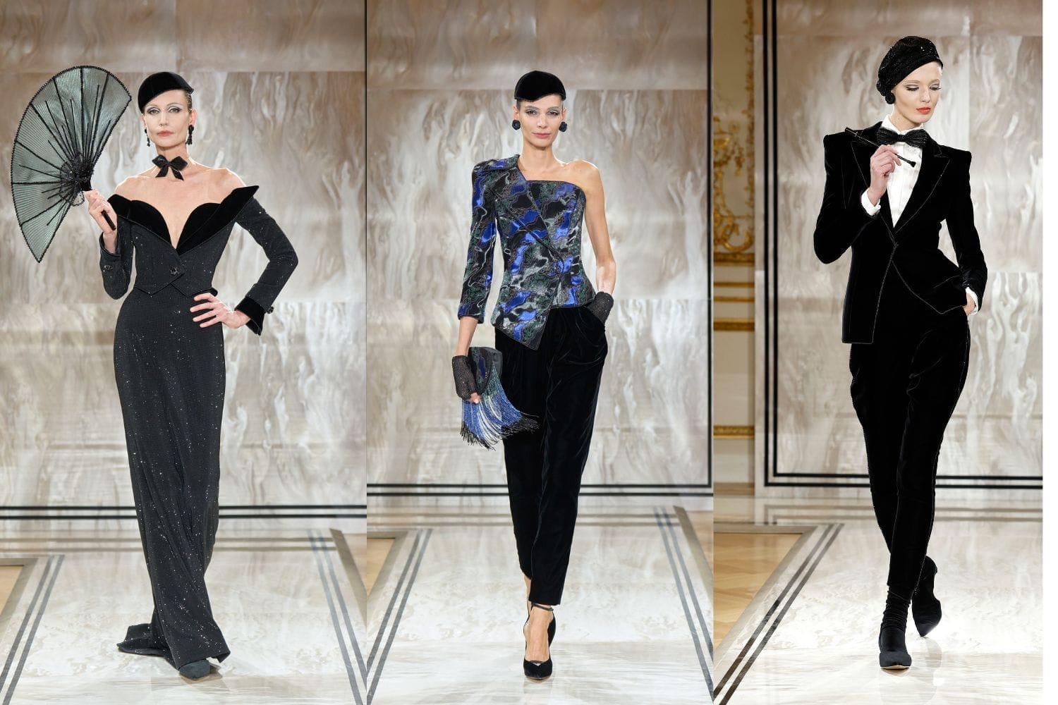 Giorgio Armani Privé FW25 秋冬高级定制系列：用黑色诠释优雅