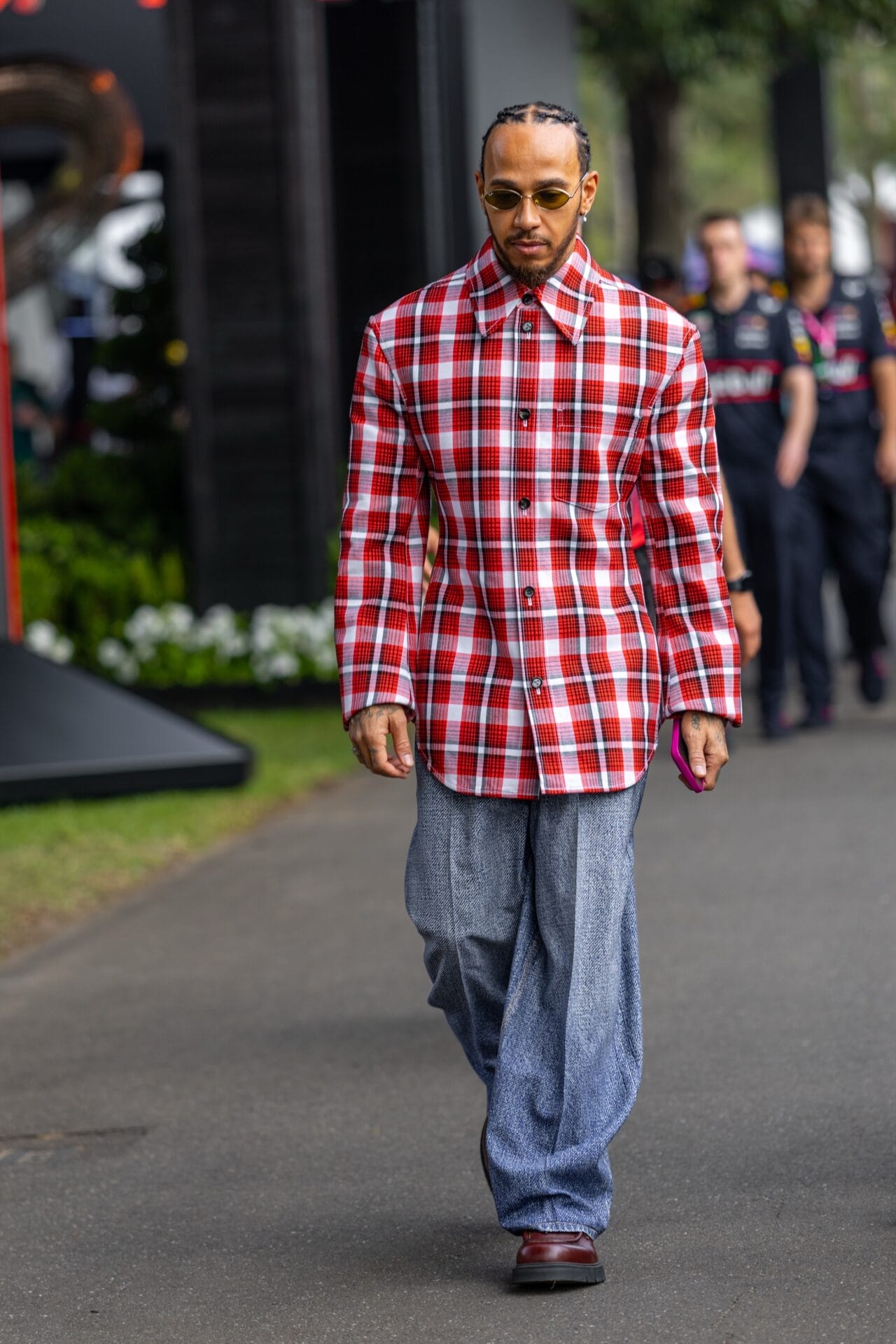 LEWIS HAMILTON WEARS BOTTEGA VENETA Australia 15 March 2025