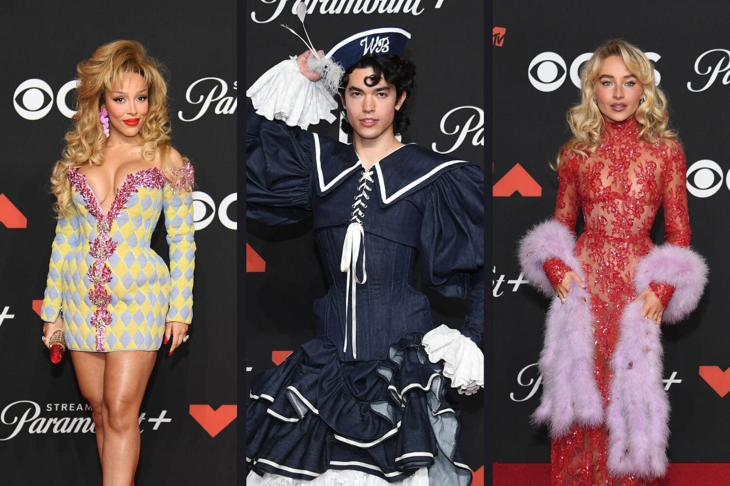 2025 MTV VMAs 红毯：Rosé、Ariana Grande、Doja Cat 风格同框